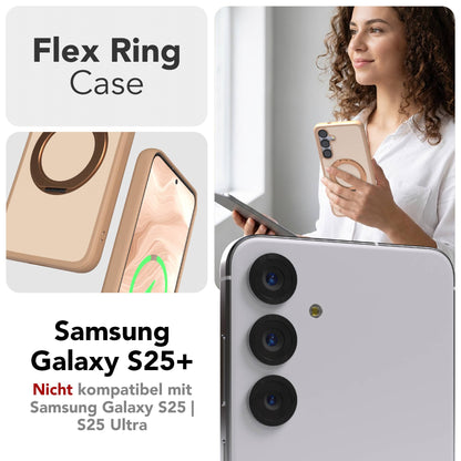 Samsung Galaxy S25 Plus Bumper Hülle mit drehbarem Ring MagSafe 