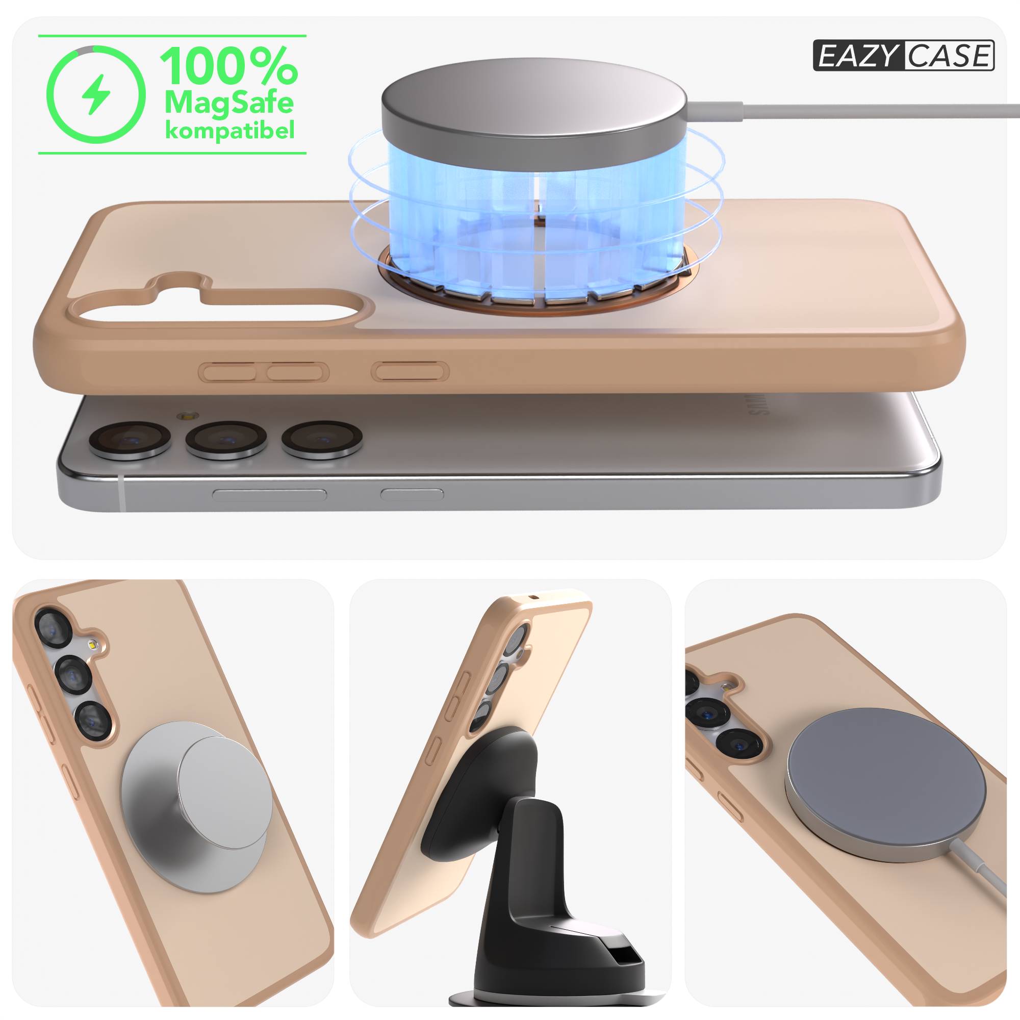 Samsung Galaxy S25 Plus Bumper Hülle mit drehbarem Ring MagSafe 