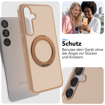 Samsung Galaxy S25 Plus Bumper Hülle mit drehbarem Ring MagSafe 
