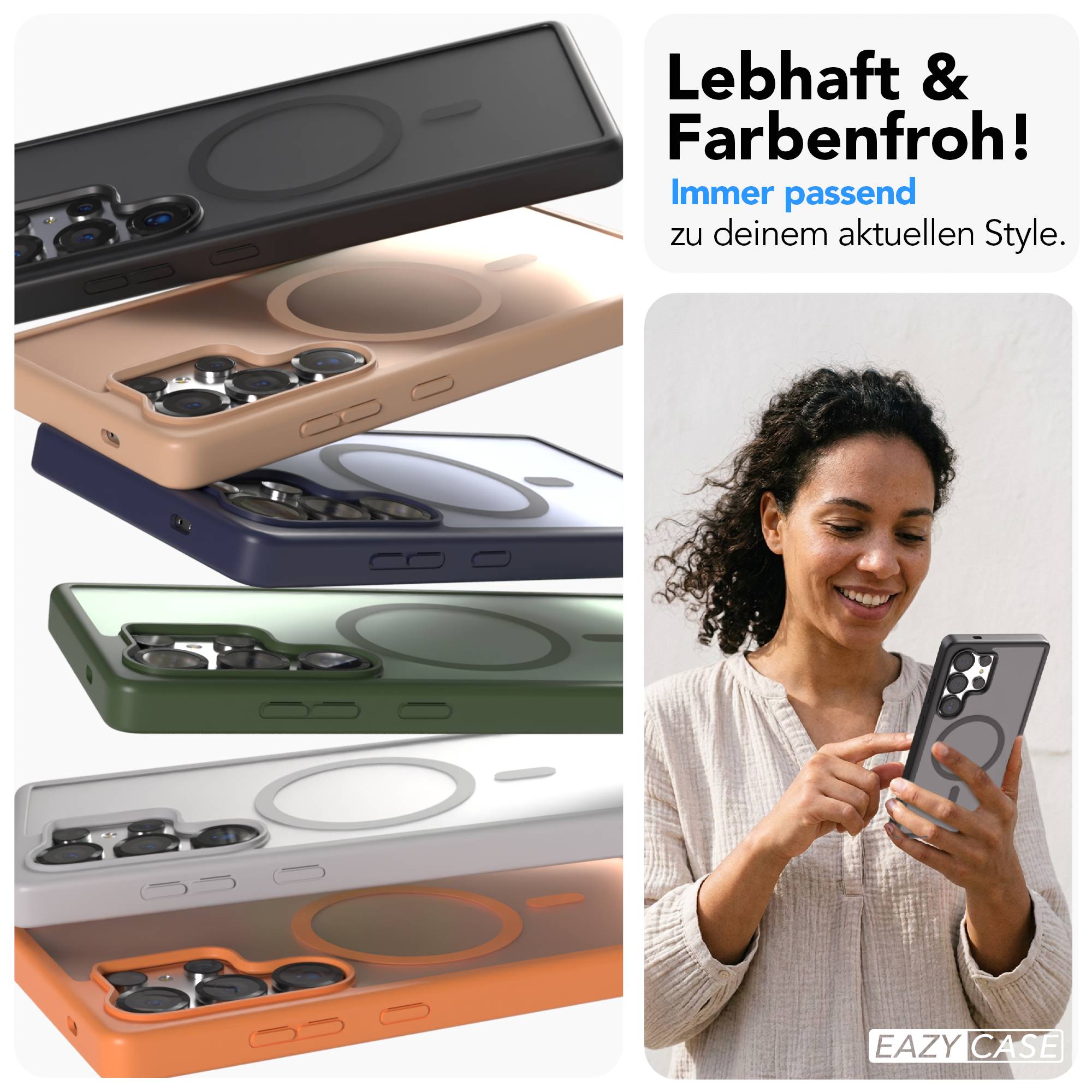 Samsung Galaxy S25 Ultra Bumper Hülle mit MagSafe Magnetring 