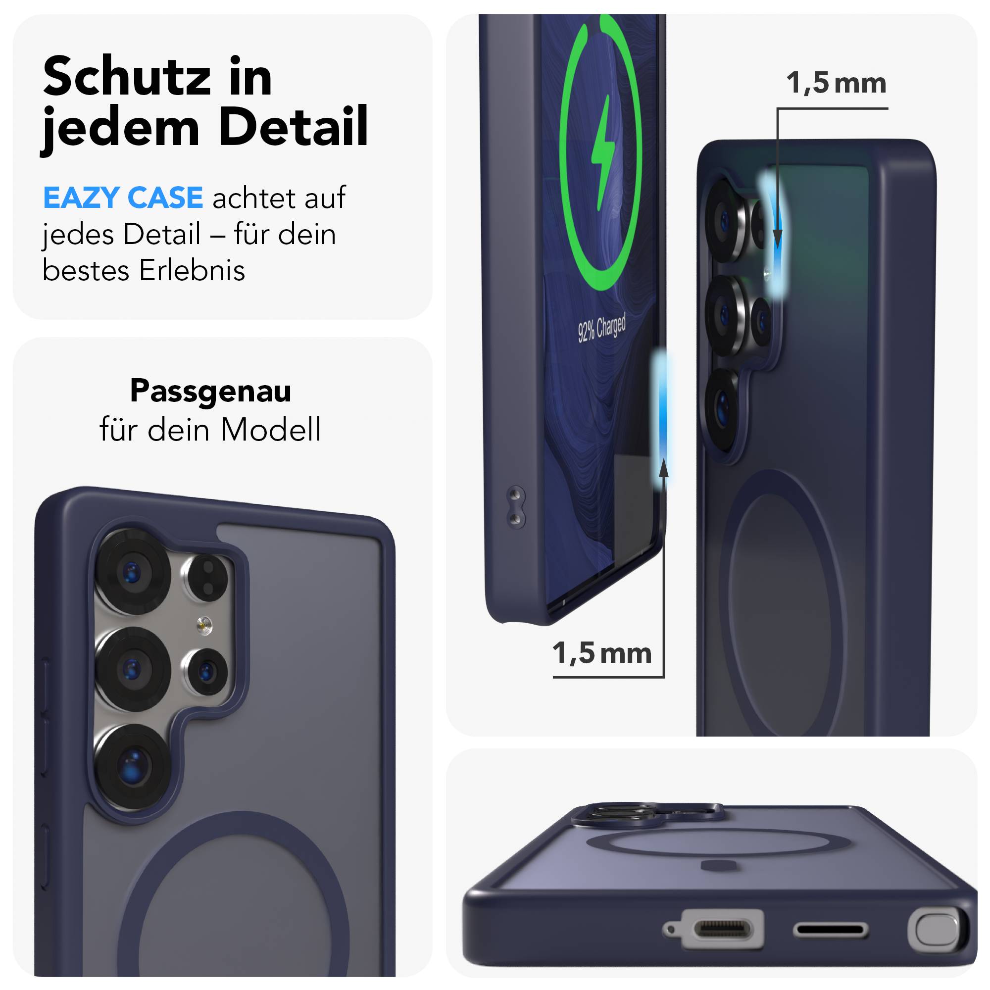 Samsung Galaxy S25 Ultra Bumper Hülle mit MagSafe Magnetring 