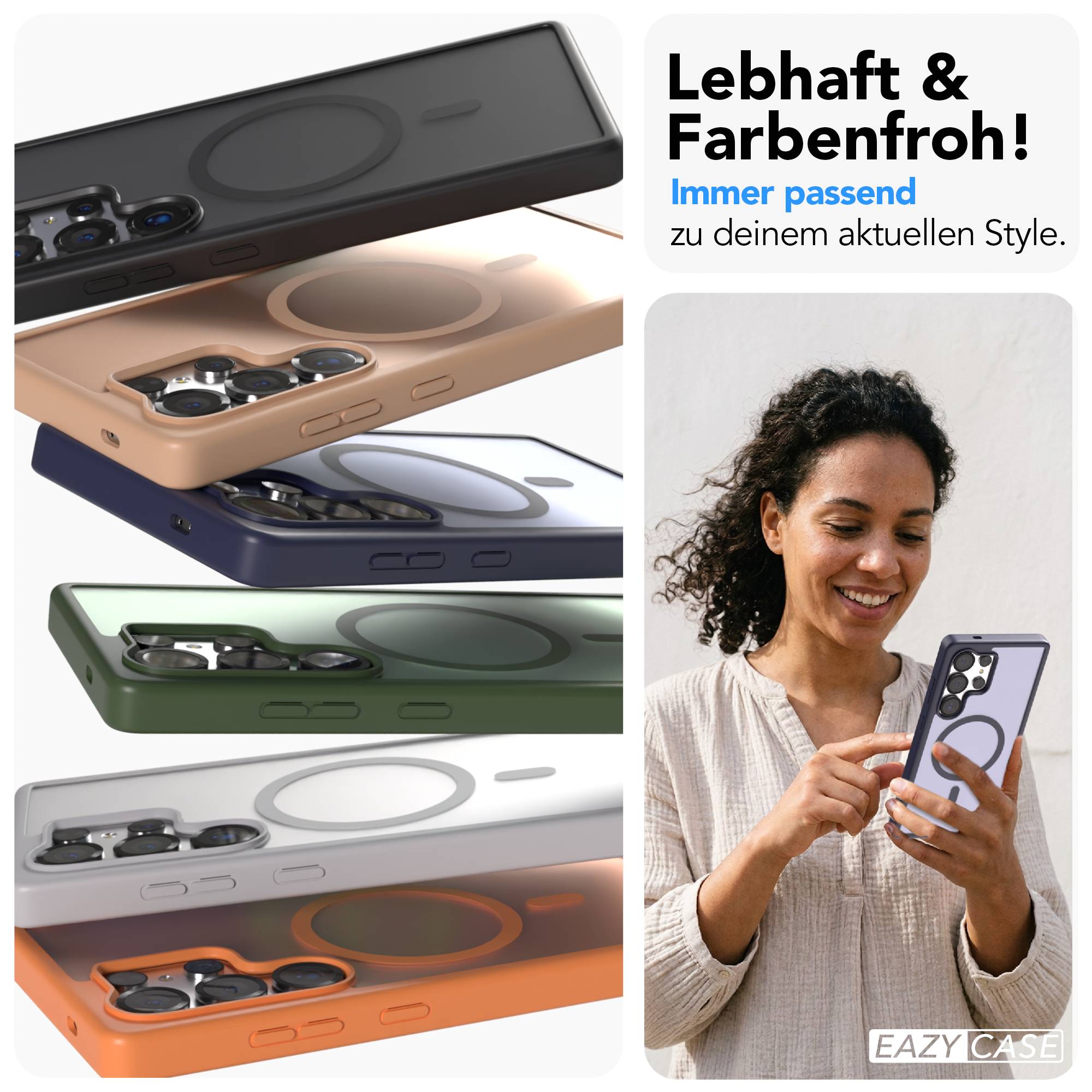 Samsung Galaxy S25 Ultra Bumper Hülle mit MagSafe Magnetring 
