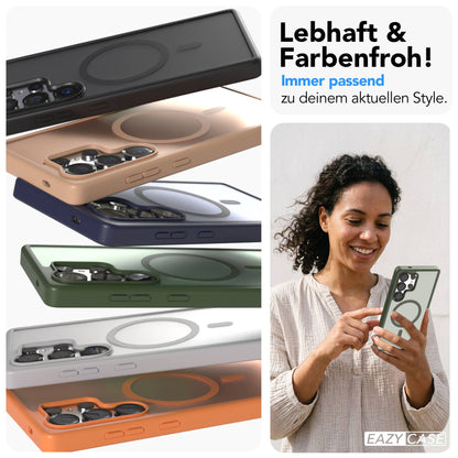 Samsung Galaxy S25 Ultra Bumper Hülle mit MagSafe Magnetring 