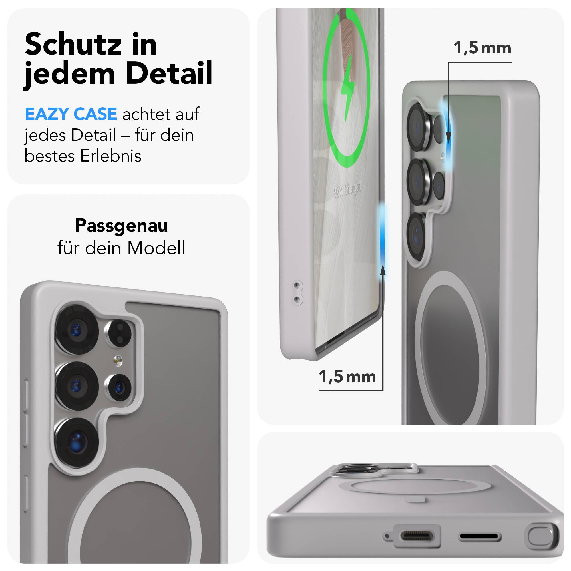 Samsung Galaxy S25 Ultra Bumper Hülle mit MagSafe Magnetring 