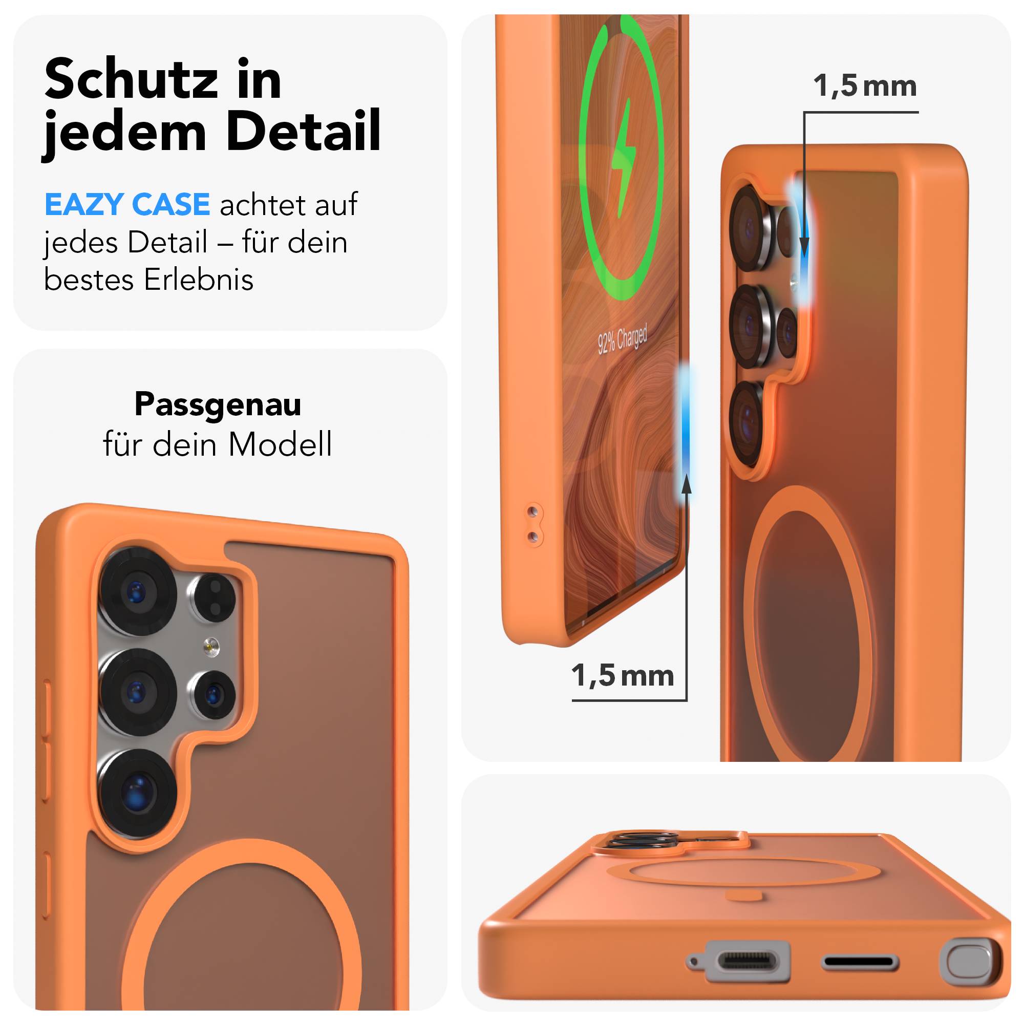 Samsung Galaxy S25 Ultra Bumper Hülle mit MagSafe Magnetring 