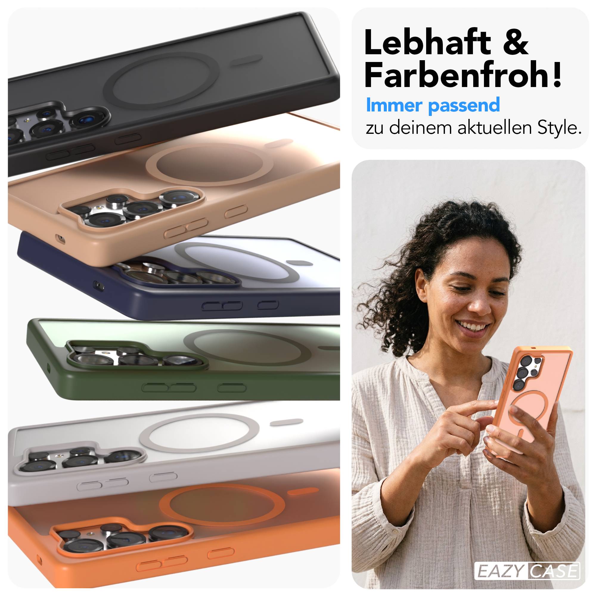Samsung Galaxy S25 Ultra Bumper Hülle mit MagSafe Magnetring 