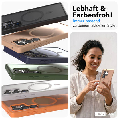 Samsung Galaxy S25 Ultra Bumper Hülle mit MagSafe Magnetring 