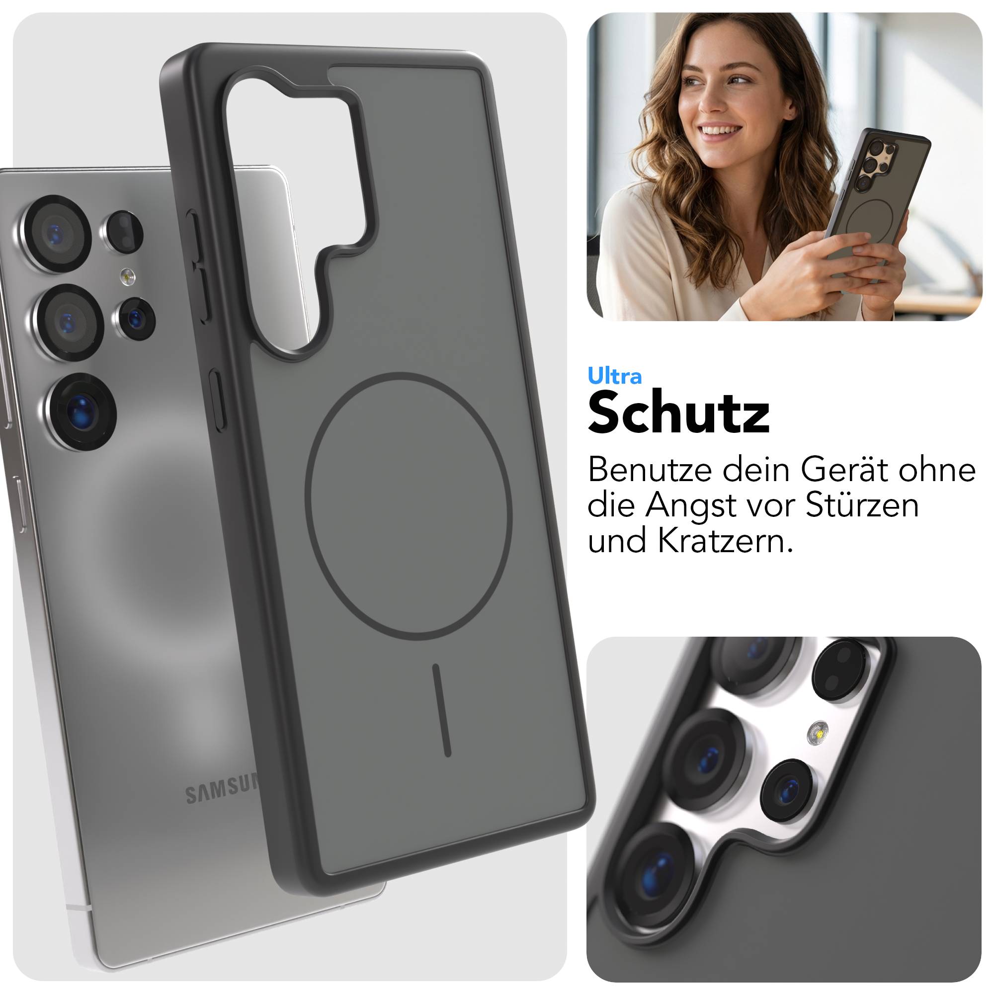 Samsung Galaxy S25 Ultra Bumper Hülle mit MagSafe Outdoor Case 