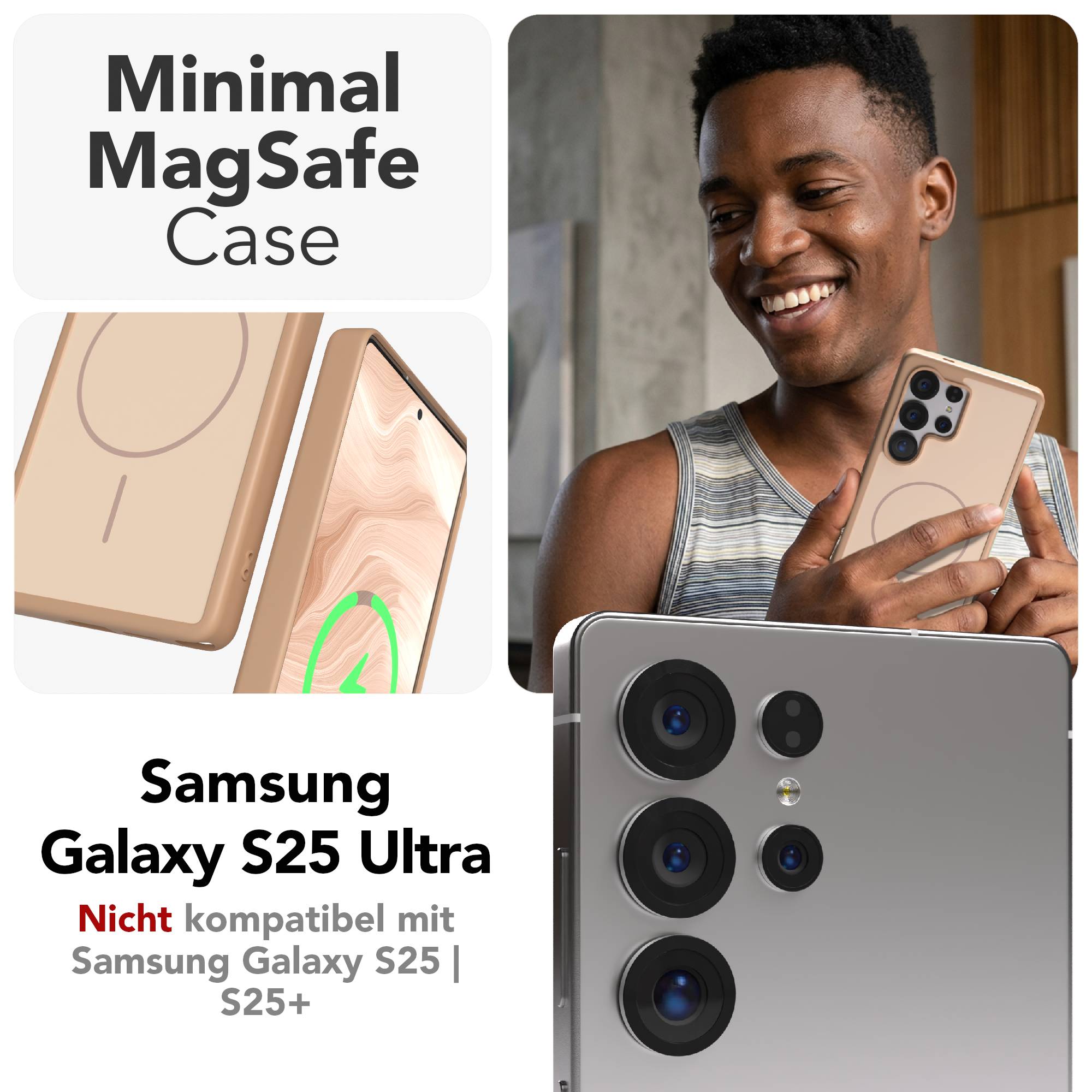 Samsung Galaxy S25 Ultra Bumper Hülle mit MagSafe Outdoor Case 