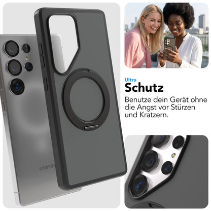 Samsung Galaxy S25 Ultra Bumper Hülle mit drehbarem Ring und MagSafe 