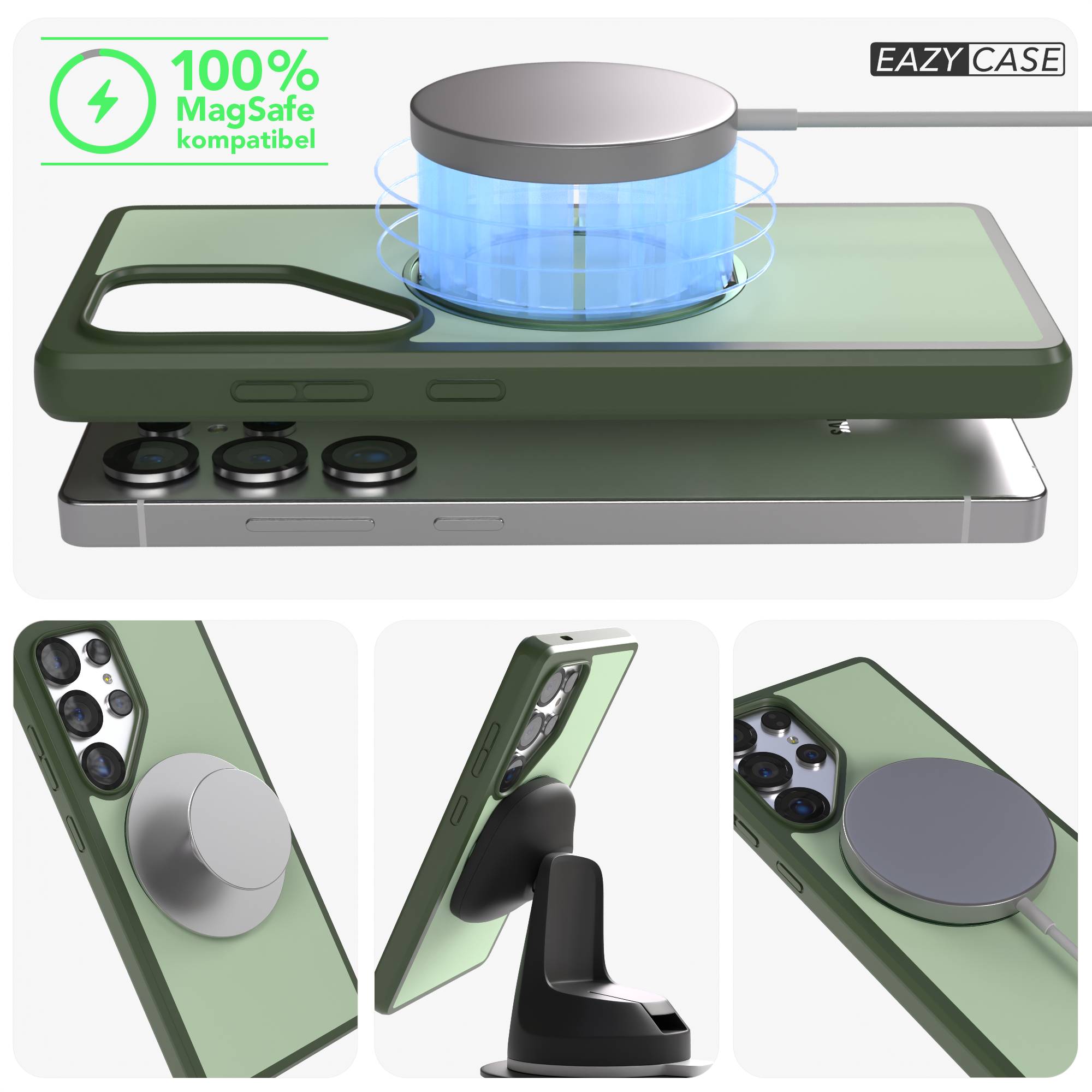 Samsung Galaxy S25 Ultra Bumper Hülle mit drehbarem Ring und MagSafe 