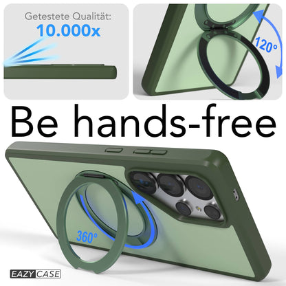 Samsung Galaxy S25 Ultra Bumper Hülle mit drehbarem Ring und MagSafe 