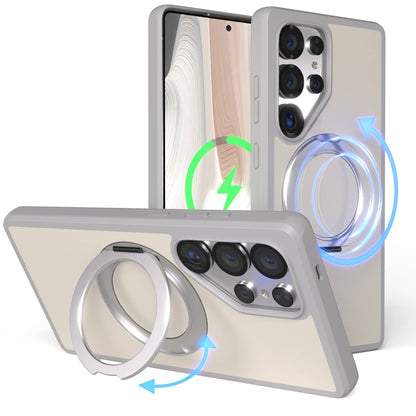 Samsung Galaxy S25 Ultra Bumper Hülle mit drehbarem Ring und MagSafe 