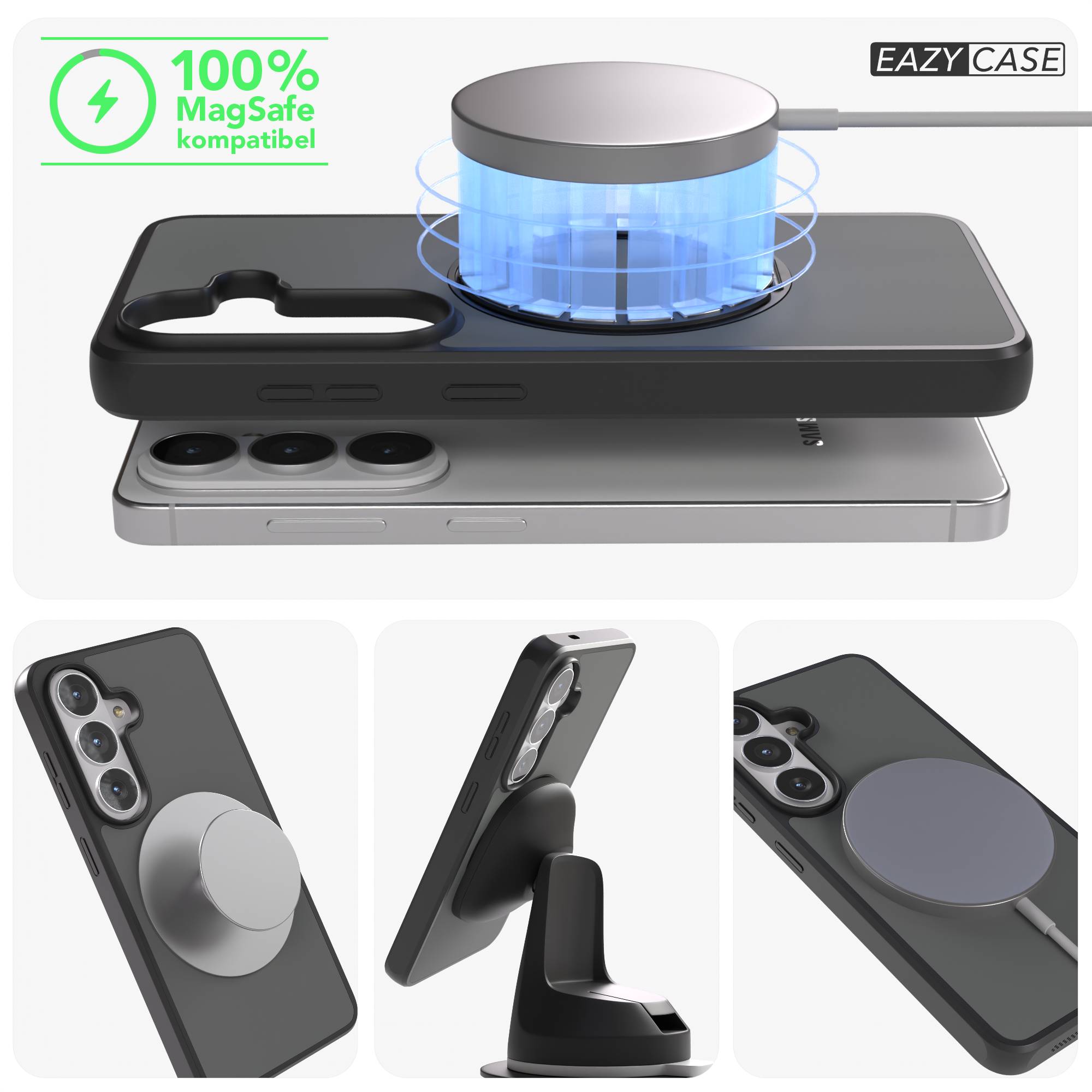 Samsung Galaxy S26 Bumper Hülle mit drehbarem Ring und MagSafe Funktion 