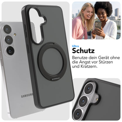 Samsung Galaxy S26 Bumper Hülle mit drehbarem Ring und MagSafe Funktion 