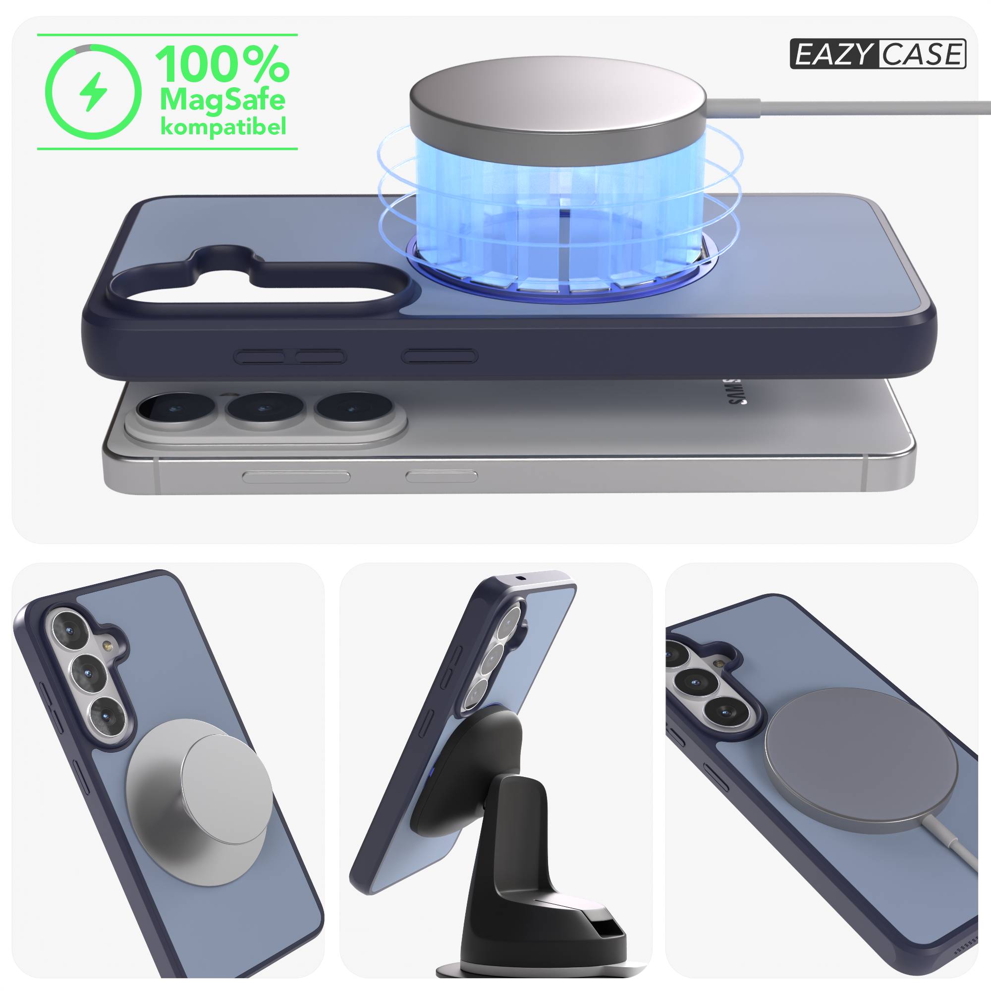 Samsung Galaxy S26 Bumper Hülle mit drehbarem Ring und MagSafe Funktion 