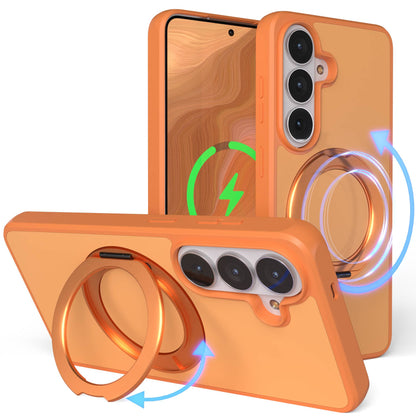Samsung Galaxy S26 Bumper Hülle mit drehbarem Ring und MagSafe Funktion 