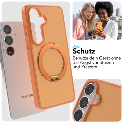 Samsung Galaxy S26 Bumper Hülle mit drehbarem Ring und MagSafe Funktion 