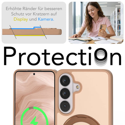 Samsung Galaxy S26 Bumper Hülle mit drehbarem Ring und MagSafe Funktion 