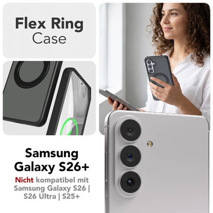 Samsung Galaxy S26 Plus Bumper Hülle mit drehbarem MagSafe Ring 