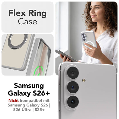 Samsung Galaxy S26 Plus Bumper Hülle mit drehbarem MagSafe Ring 