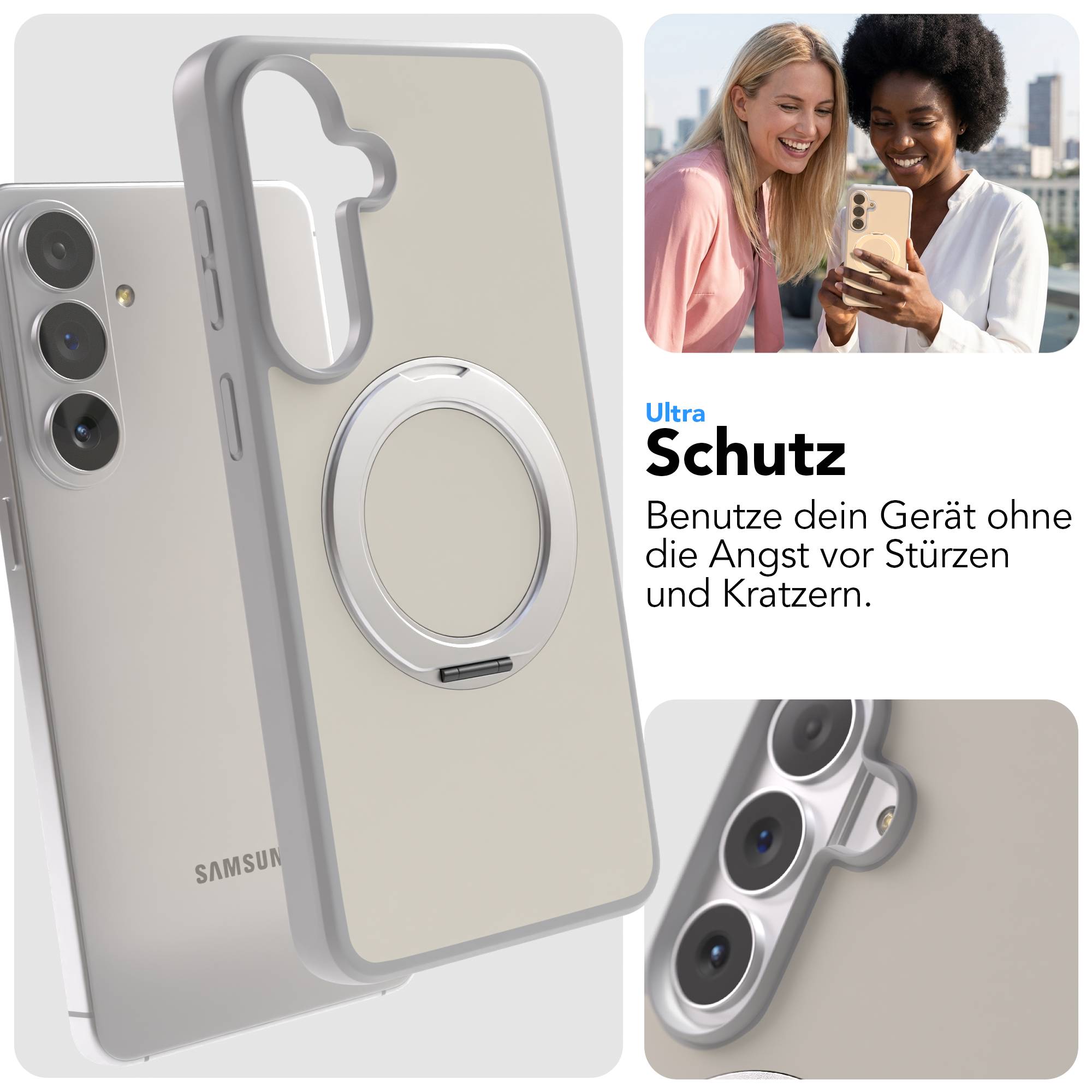 Samsung Galaxy S26 Plus Bumper Hülle mit drehbarem MagSafe Ring 
