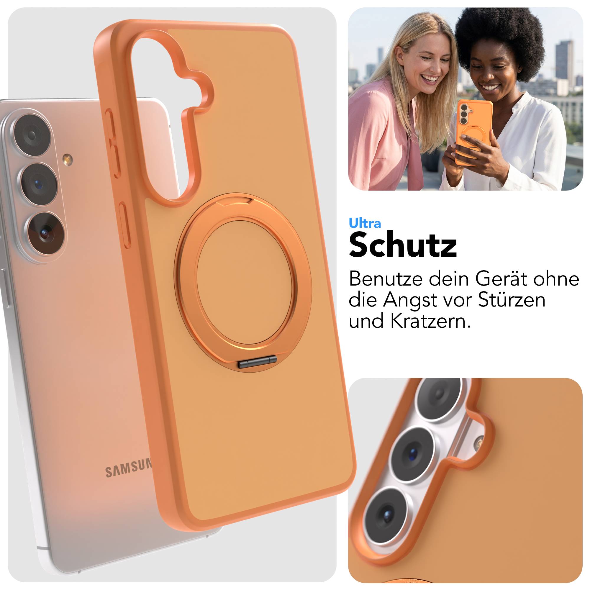 Samsung Galaxy S26 Plus Bumper Hülle mit drehbarem MagSafe Ring 