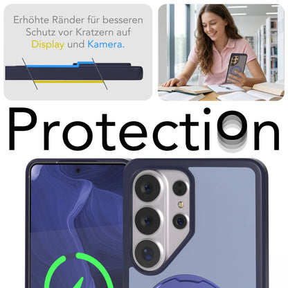Samsung Galaxy S26 Ultra Bumper Hülle mit drehbarem Ring und MagSafe Funktion 