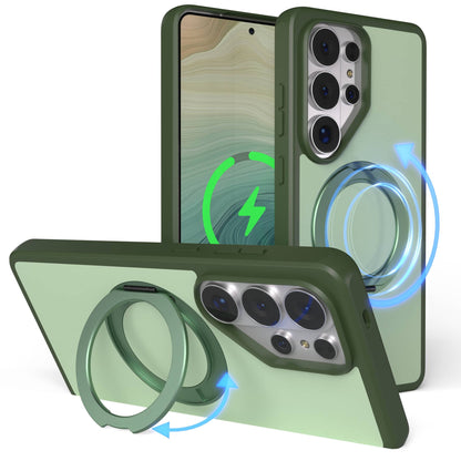 Samsung Galaxy S26 Ultra Bumper Hülle mit drehbarem Ring und MagSafe Funktion 