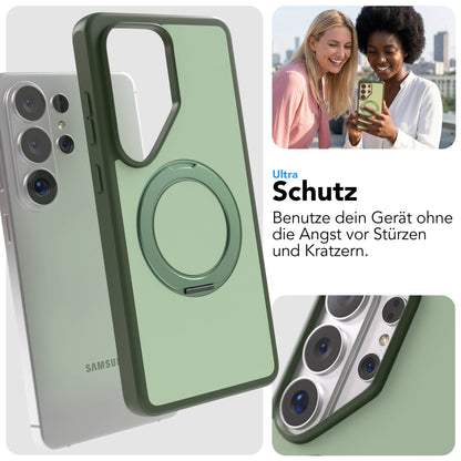 Samsung Galaxy S26 Ultra Bumper Hülle mit drehbarem Ring und MagSafe Funktion 