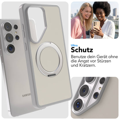 Samsung Galaxy S26 Ultra Bumper Hülle mit drehbarem Ring und MagSafe Funktion 