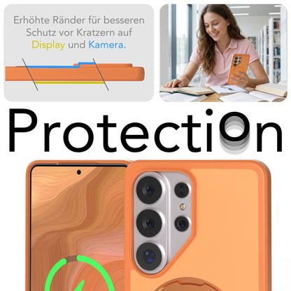 Samsung Galaxy S26 Ultra Bumper Hülle mit drehbarem Ring und MagSafe Funktion 