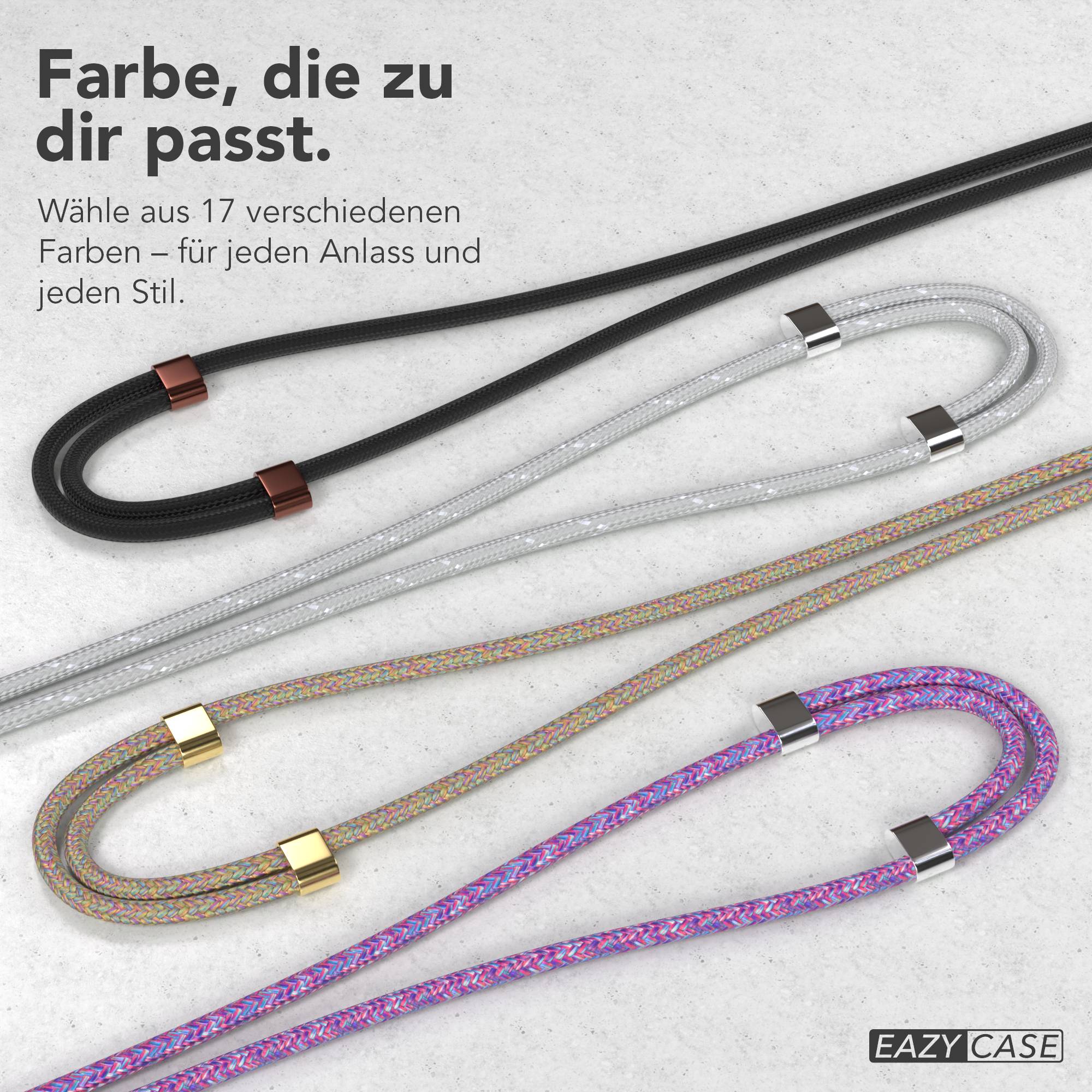 Universal Handykette mit Einlege-Pad und Karabiner für Smartphones 