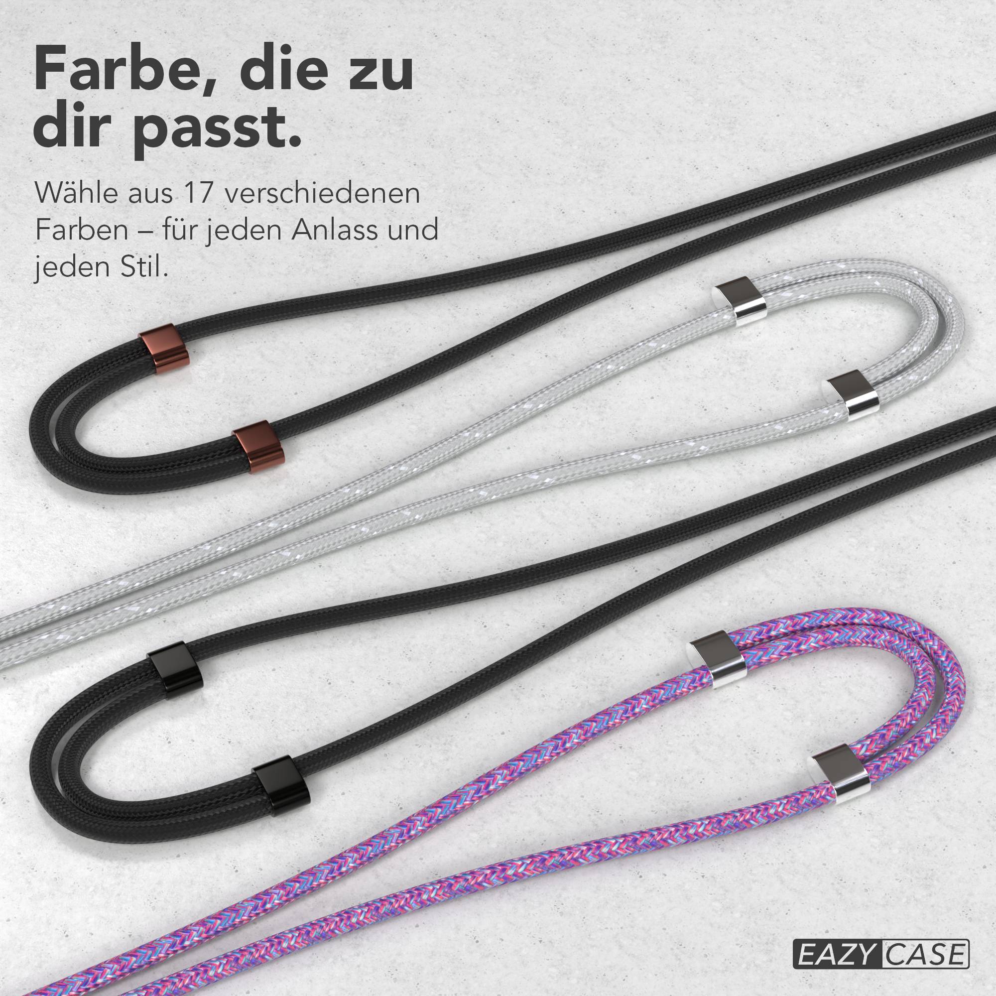 Universal Handykette mit Einlege-Pad und Karabiner für Smartphones 