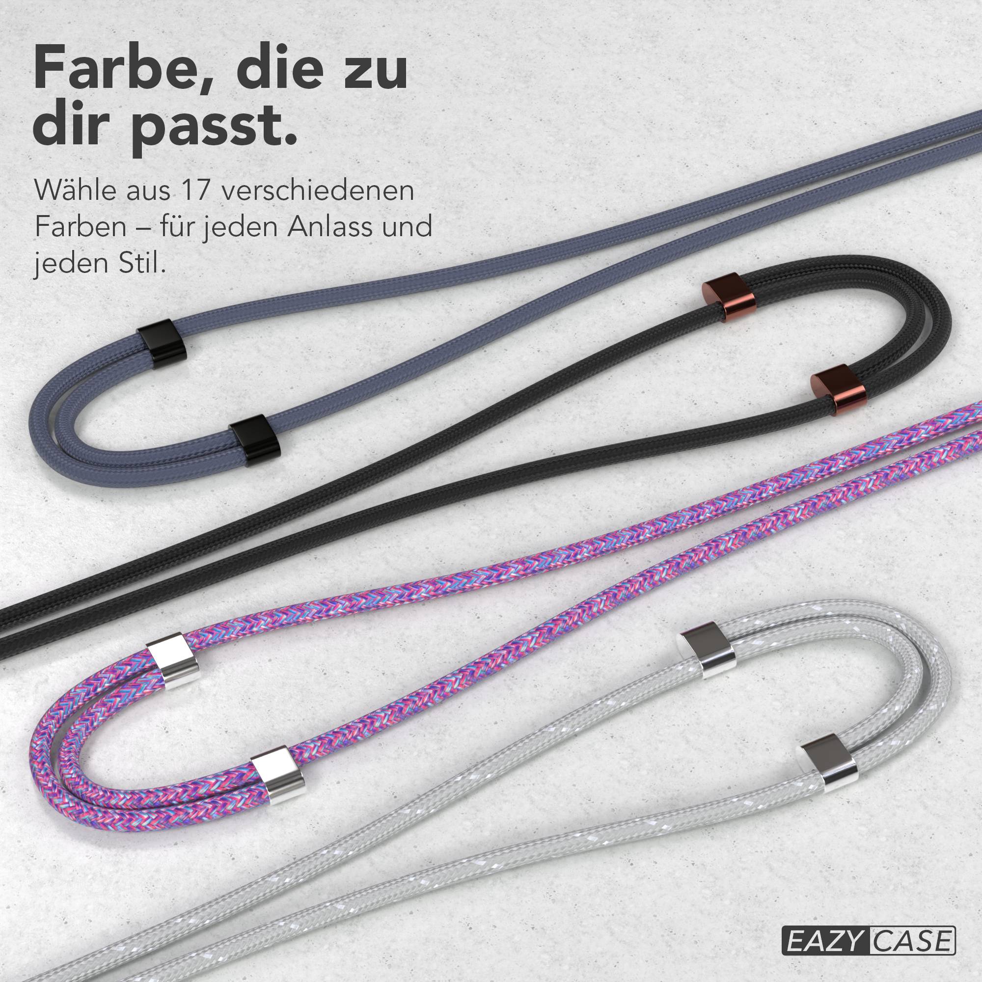 Universal Handykette mit Einlege-Pad und Karabiner für Smartphones 