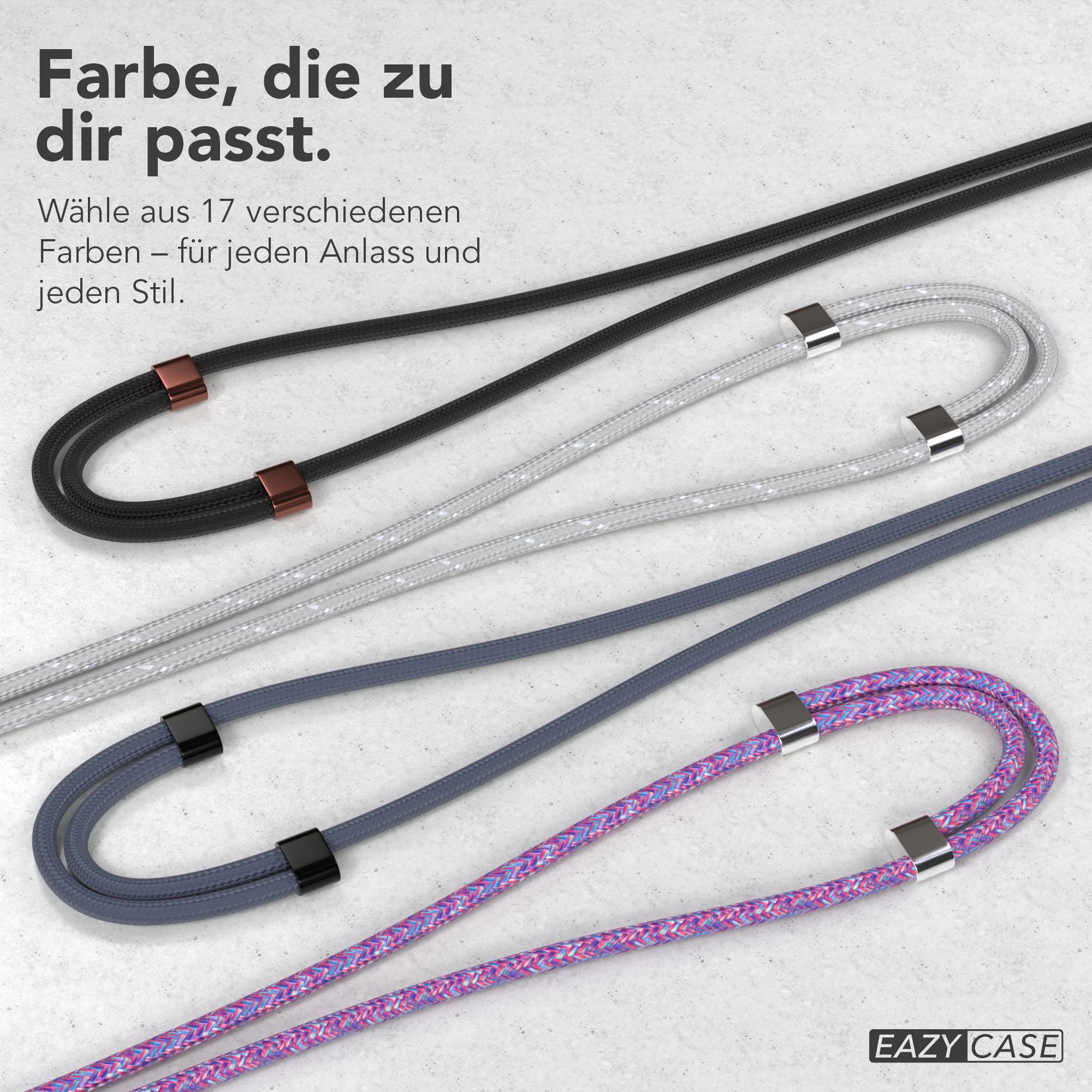 Universal Handykette mit Einlege-Pad und Karabiner für Smartphones 