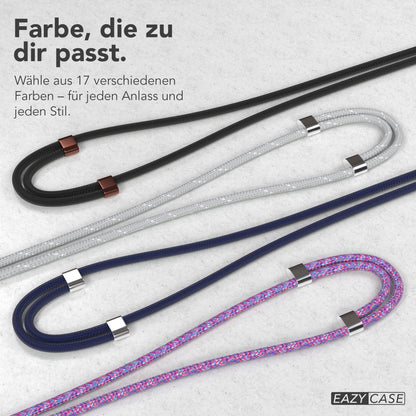 Universal Handykette mit Einlege-Pad und Karabiner für Smartphones 