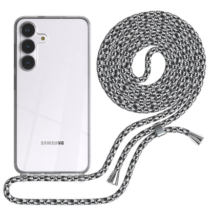 Samsung Galaxy S25 FE transparente Handykette mit verstellbarer Kordel TPU Hülle 