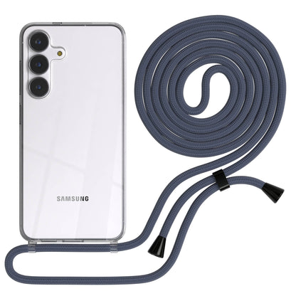 Samsung Galaxy S25 FE transparente Handykette mit verstellbarer Kordel TPU Hülle 