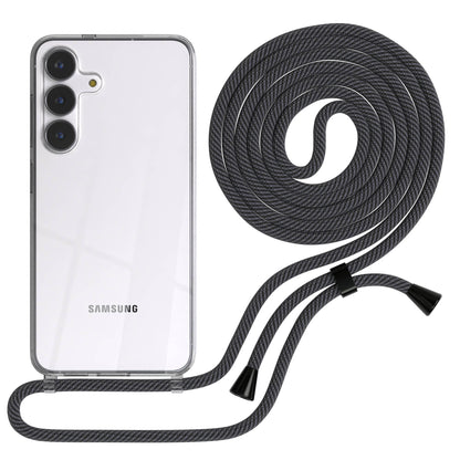 Samsung Galaxy S25 FE transparente Handykette mit verstellbarer Kordel TPU Hülle 