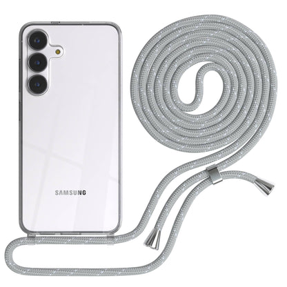 Samsung Galaxy S25 FE transparente Handykette mit verstellbarer Kordel TPU Hülle 