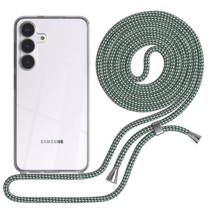 Samsung Galaxy S25 FE transparente Handykette mit verstellbarer Kordel TPU Hülle 