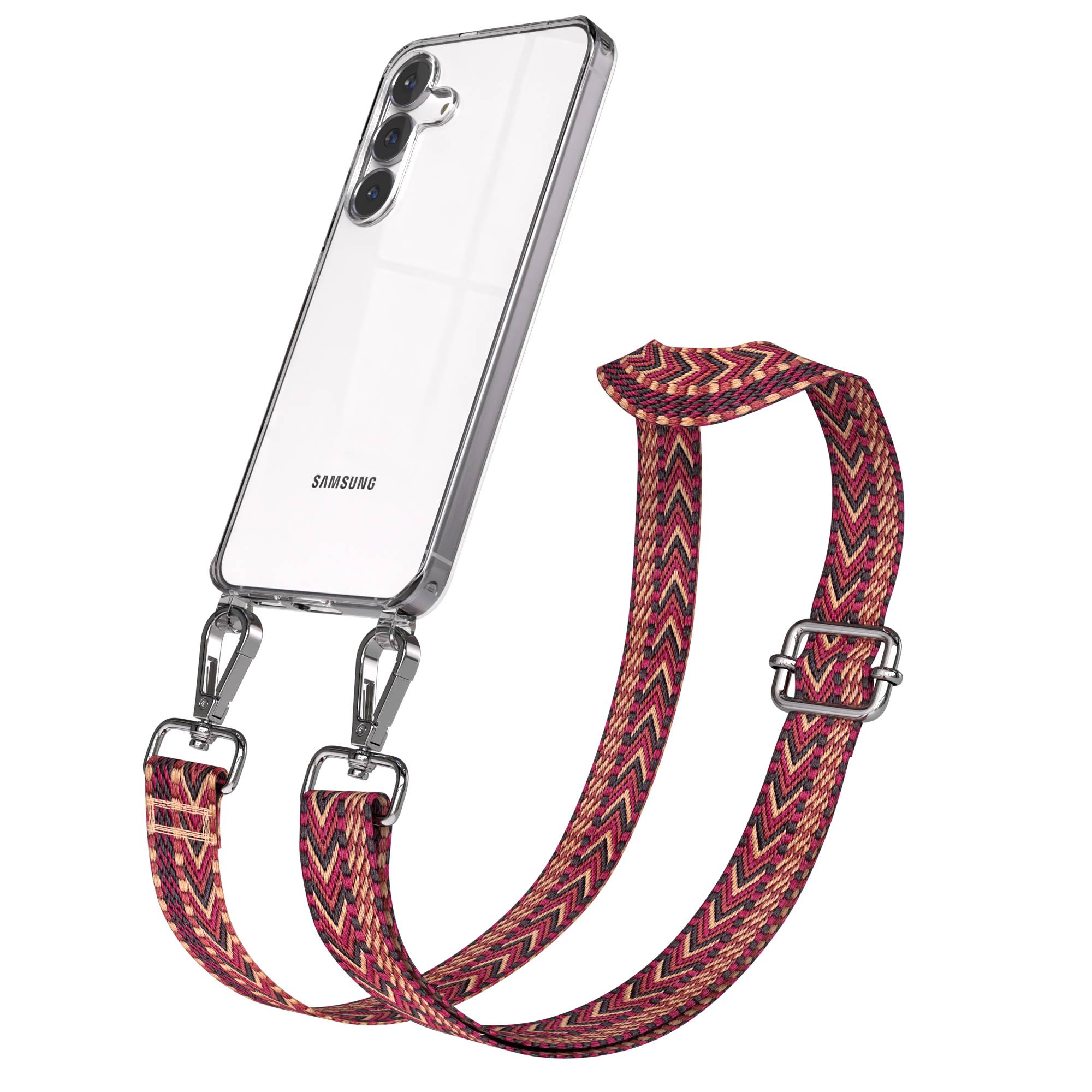 Samsung Galaxy S25 FE Handykette mit verstellbarem Boho Band Set 
