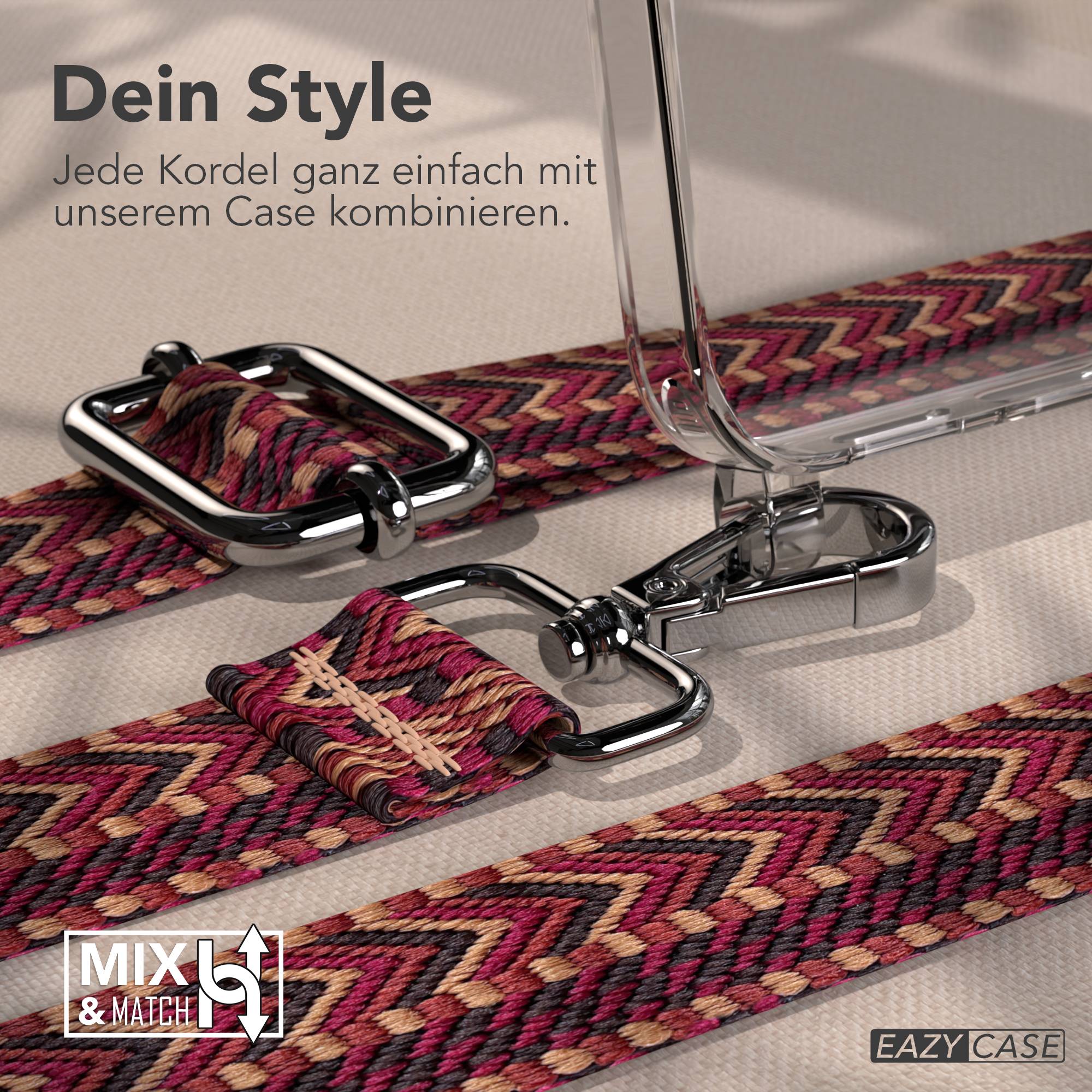 Samsung Galaxy S25 FE Handykette mit verstellbarem Boho Band Set 