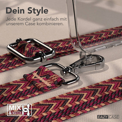 Samsung Galaxy S25 FE Handykette mit verstellbarem Boho Band Set 