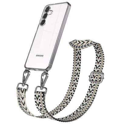 Samsung Galaxy S25 FE Handykette mit verstellbarem Boho Band Set 
