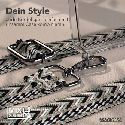Samsung Galaxy S25 FE Handykette mit verstellbarem Boho Band Set 
