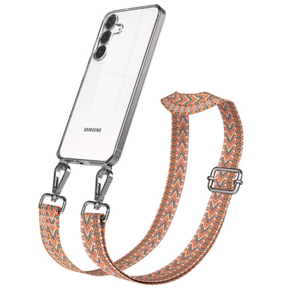 Samsung Galaxy S25 FE Handykette mit verstellbarem Boho Band Set 