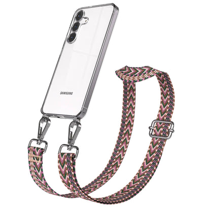 Samsung Galaxy S25 FE Handykette mit verstellbarem Boho Band Set 