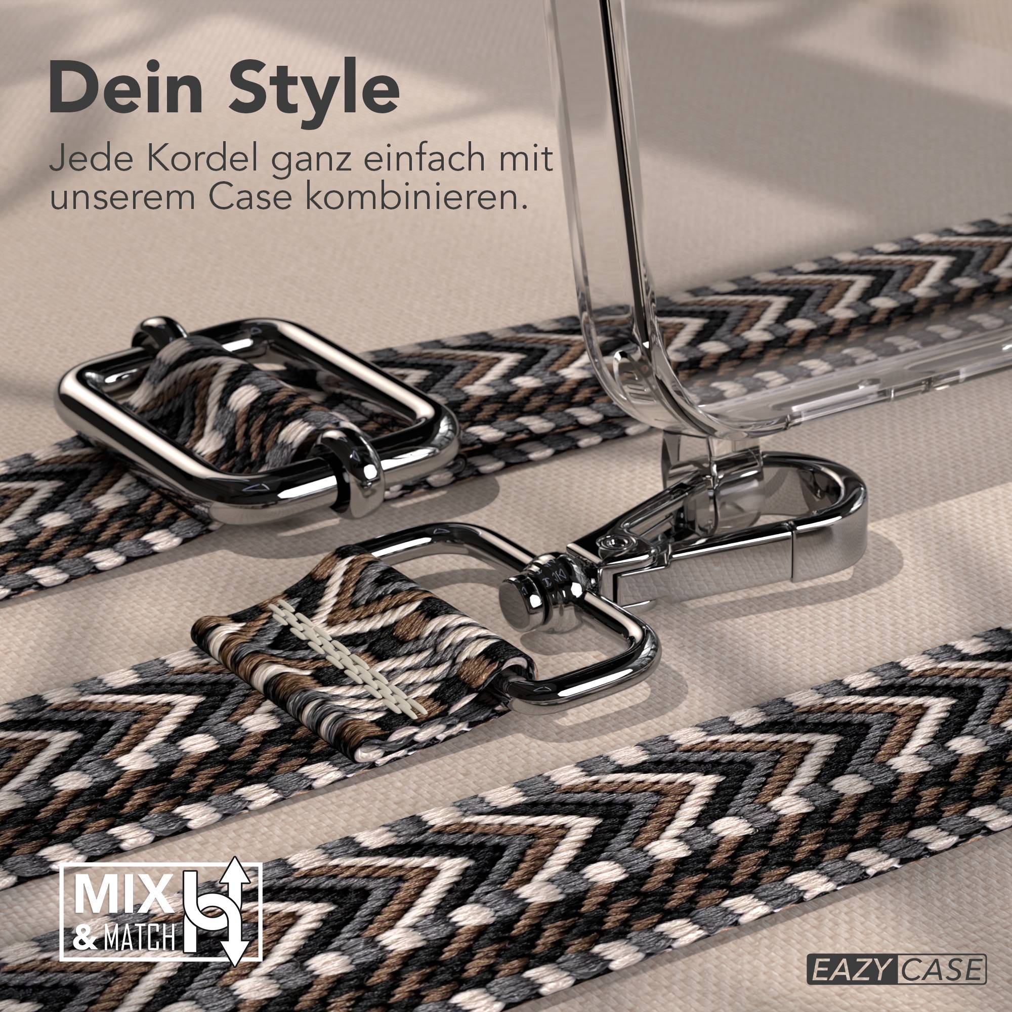 Samsung Galaxy S25 FE Handykette mit verstellbarem Boho Band Set 